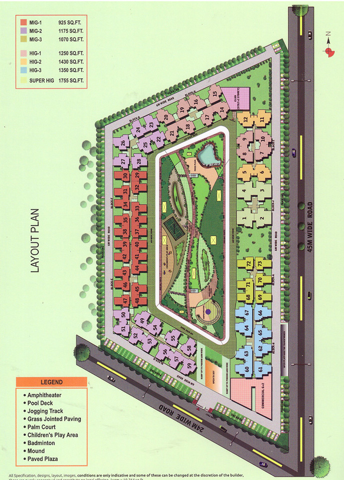 This is the site plan of Galaxy Noth Avenue 2 Society