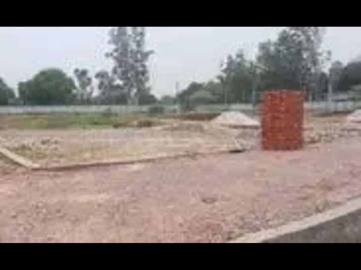 Developing infrastructure and wide roads at cheap freehold plots in Greater Noida.